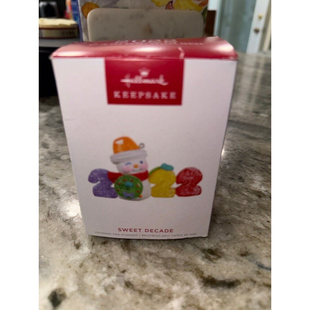 2022 Hallmark Keepsake Sweet Decade Candy Snowman Ornament #3